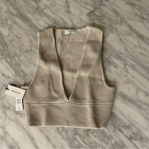 NWT Babaton Sculpt Knit Deep V Tank